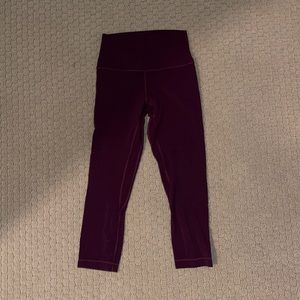 Maroon lululemon leggings